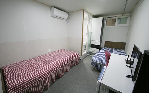 각방 및 실내 인테리어의 아늑한 분위기